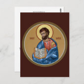St. Mark Prayer Card Postkarte (Vorne/Hinten)