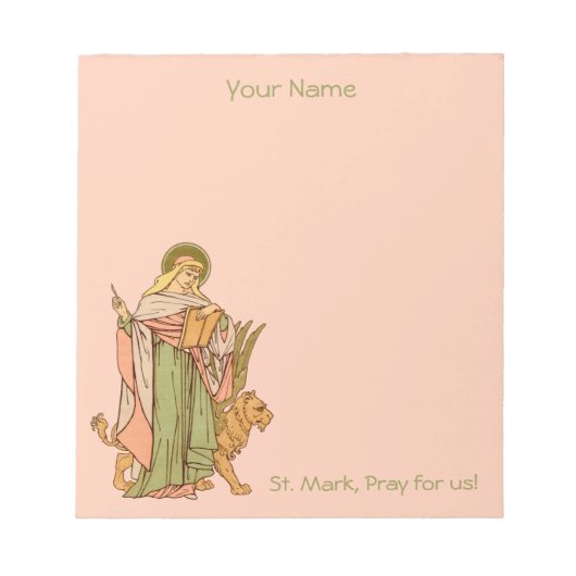 St. Mark the Evangelist (RLS 09) 5,5"x6" Notizblock (Vorderseite)