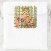 St. Mark the Evangelist (RLS 09) Quadratischer Aufkleber (Tasche)