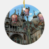 St. Marks and Lamp, Venedig, Italien Keramik Ornament (Hinten)