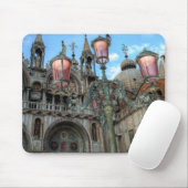 St. Marks and Lamp, Venedig, Italien Mousepad (Mit Mouse)