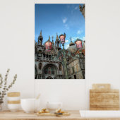 St. Marks and Lamp, Venedig, Italien Poster (Küche)