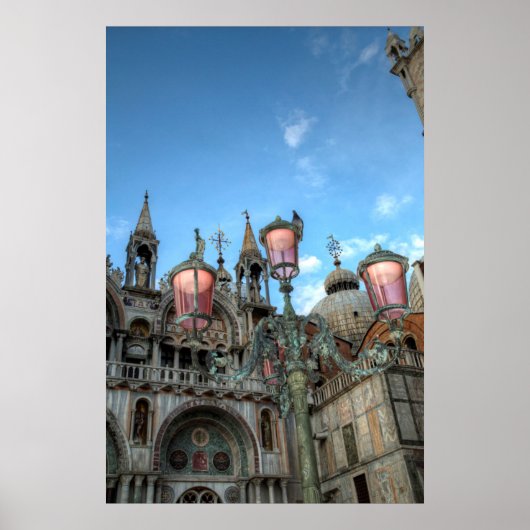 St. Marks and Lamp, Venedig, Italien Poster (Vorne)
