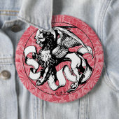 St. Mark's Emblem Winged Lion Button (Beispiel)