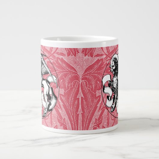 St. Mark's Emblem Winged Lion Jumbo-Tasse (Vorderseite)