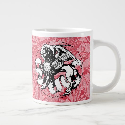 St. Mark's Emblem Winged Lion Jumbo-Tasse (Rechts)
