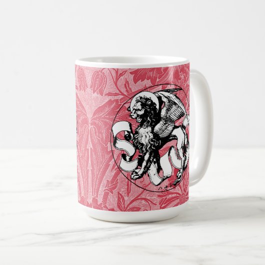 St. Mark's Emblem Winged Lion Kaffeetasse (VorderseiteRechts)