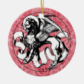 St. Mark's Emblem Winged Lion Keramik Ornament (Vorne)