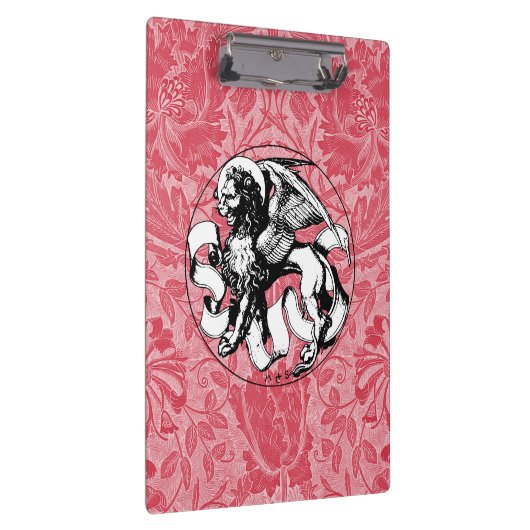 St. Mark's Emblem Winged Lion Klemmbrett (Rechts)