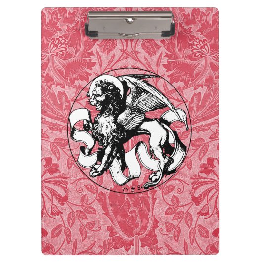 St. Mark's Emblem Winged Lion Klemmbrett (Vorderseite)
