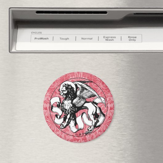 St. Mark's Emblem Winged Lion Magnet (In Situ (Geschirrspüler))