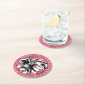 St. Mark's Emblem Winged Lion Runder Pappuntersetzer (Vor Ort)