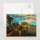 St. Marks Leuchtturm Florida Postkarte (Vorne/Hinten)