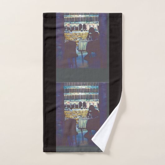 St. Marks-Silhouette Badhandtuch Set (Handtuch)