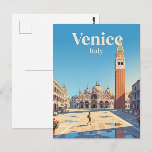 St. Mark's Square Italy Postkarte (Vorne/Hinten)