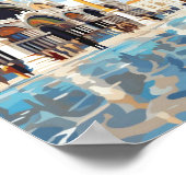 St Marks Square Venedig Städtische Badeanstalt Poster (Ecke)