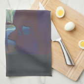 St. Markus-Silhouette Geschirrtuch (Viertel Falte)