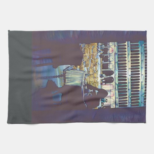 St. Markus-Silhouette Geschirrtuch (Horizontal)