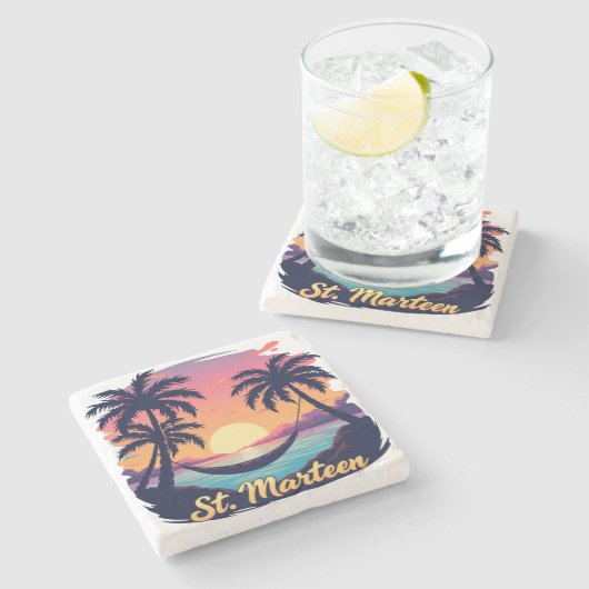 ST.MARTEEN STEINUNTERSETZER (Seitenansicht)