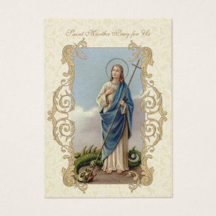 St. Martha 9 Woche Novena HEILIGE KARTE