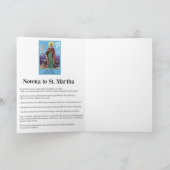 St. Martha Novena-Gebet Karte (Innenseite)