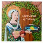 St. Martha von Bethany in Ihre Küche (Detail) Fliese (Vorderseite)