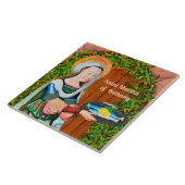 St. Martha von Bethany in Ihre Küche (Detail) Fliese (Seite)