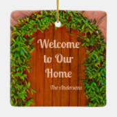 St. Martha von Bethany in Ihre Küche (Detail) Keramikornament (Rückseite)