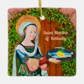 St. Martha von Bethany in Ihre Küche (Detail) Keramikornament (Vorderseite)