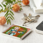 St. Martha von Bethany in Ihre Küche (Detail) Schlüsselanhänger (Seite)