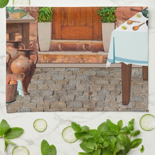 St. Martha von Bethany's Kitchen Geschirrtuch (Gefaltet)