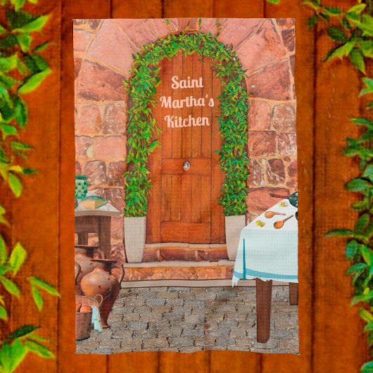 St. Martha von Bethany's Kitchen Geschirrtuch