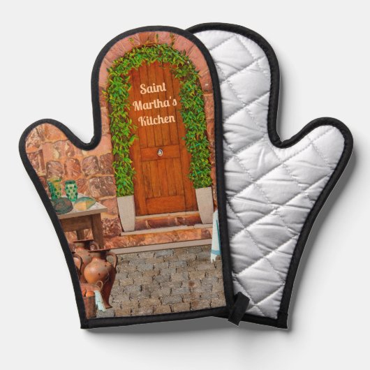 St. Martha von Bethany's Kitchen Ofenhandschuh (Vorderseite/Rückseite)