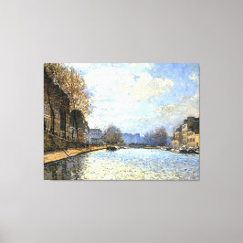 St Martin Canal Alfred Sisley Leinwanddruck