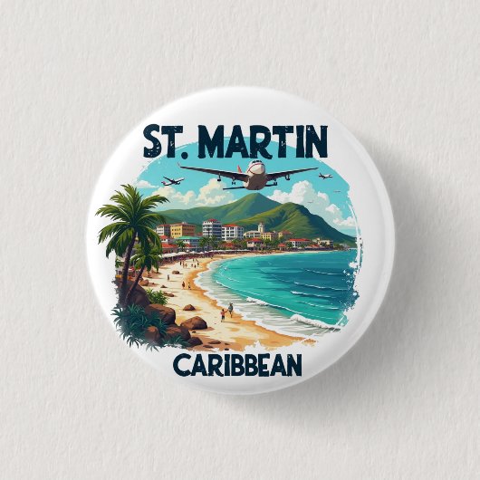ST. MARTIN CARAIBES BUTTON (Vorderseite)