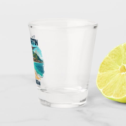 ST. MARTIN CARAIBES SCHNAPSGLAS (Rechts)