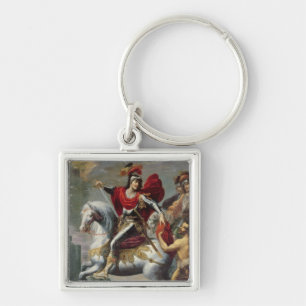St Martin, das seinen Mantel mit dem Bettler teilt Schlüsselanhänger
