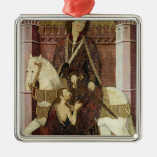 St Martin, das seinen Mantel teilt Ornament Aus Metall