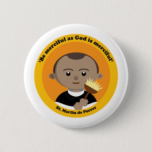 St Martin de Porres Button (Vorderseite)