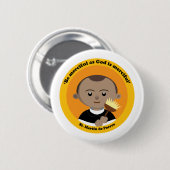 St Martin de Porres Button (Vorne & Hinten)