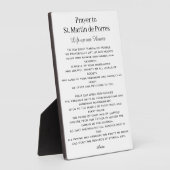 St. Martin de Porres Gebet Racial Harmony Fotoplatte (Seite)