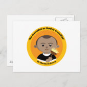 St. Martin de Porres Postkarte (Vorne/Hinten)