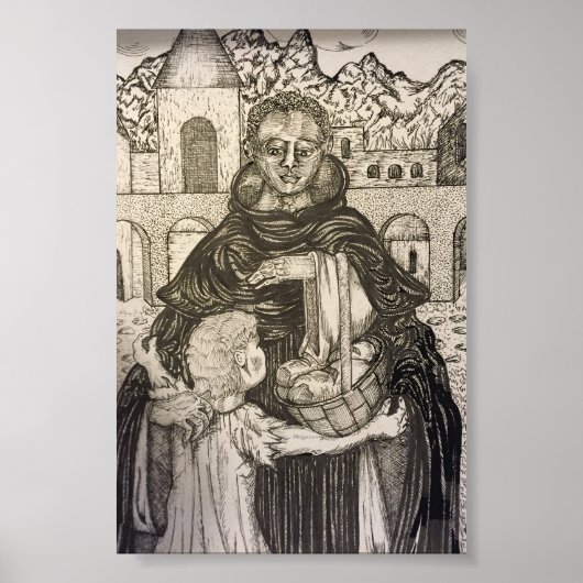 St. Martin de Porres und Child Poster (Vorne)