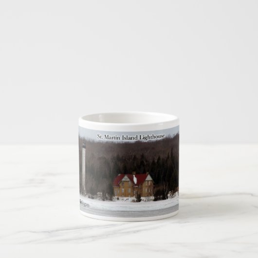 St. Martin Island Lighthouse Espresso Tasse (Vorderseite)