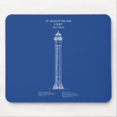 St. Martin Island Lighthouse - Michigan - AD Mousepad (Vorne)