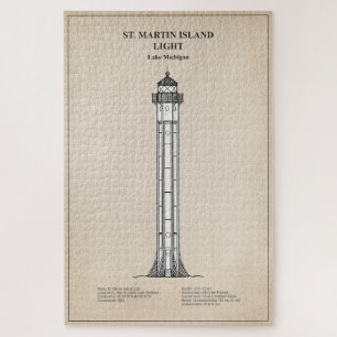 St. Martin Island Lighthouse - Michigan - SBD Puzzle