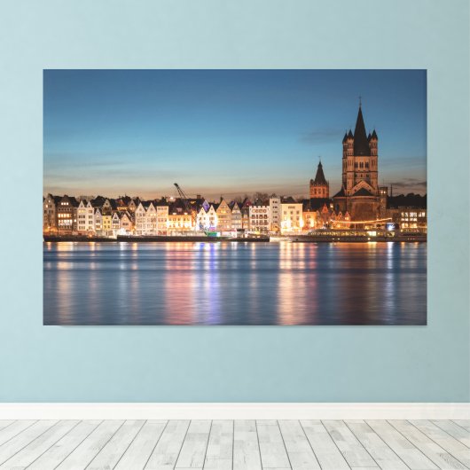 St. Martin Kirche Köln Leinwanddruck (Insitu (Holzboden))