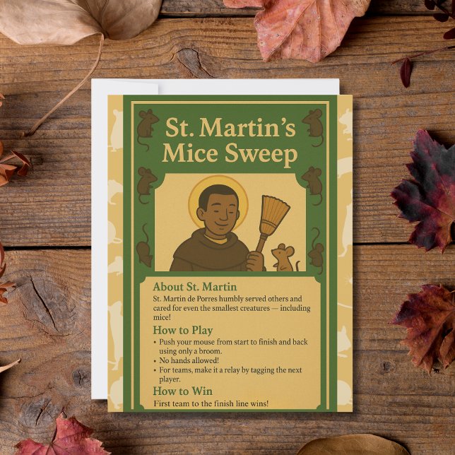 St. Martin Mice Sweep Saint Game Sign (Von Creator hochgeladen)