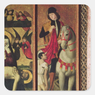 St Martin Quadratischer Aufkleber
