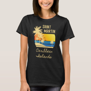 St Martin Sunset Original Caribbean Islands Beach T-Shirt